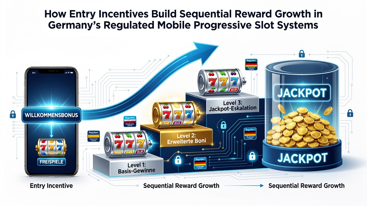 Regulierte mobile progressive Slot-Systeme mit Einstiegsanreizen in Deutschland