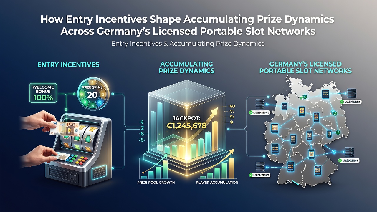 Illustration der mobilen Slot-Netzwerke mit Einstiegsanreizen und akkumulierenden Preisen in Deutschland