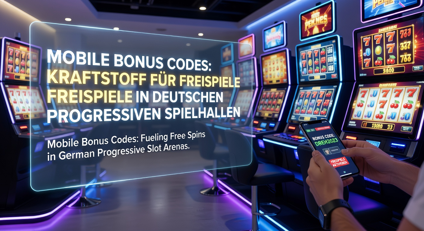 Smartphone mit leuchtenden Slot-Maschinen und Bonus-Code-Eingabe auf einem modernen Bildschirm, das die Welt mobiler Progressive Slots symbolisiert