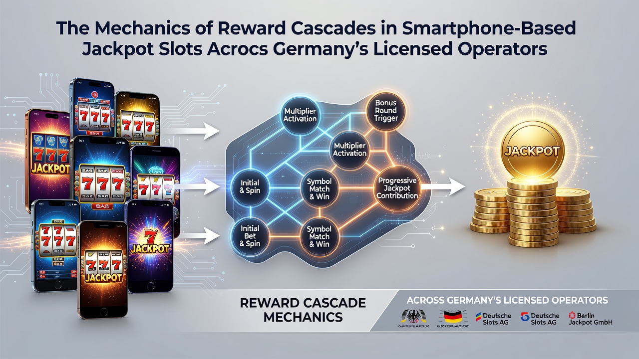Darstellung der technischen Abläufe in Belohnungskaskaden für mobile Jackpot-Slots